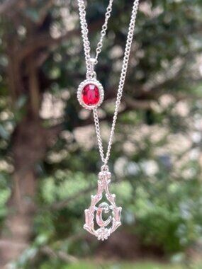 SARAH COVENTRY 2 Silver Vintage 1970s-80s Pendant Necklace